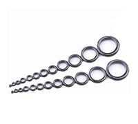 HUSHUI Fishing Rod Guides Repair Kit,24PCS Fishing Rod Repair Kit Rod Tip Repair Kit Ceramic Guide Ring 12 Sizes Rod Eye Replacement Kit