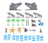HUSHUI Flexible Train Track Playset, Ocean Theme Race Car Track Toy, Enhance Logical Thinking for Toddler