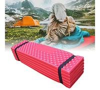 HUSHUI Foldable Sleeping Pad Soft PVC Thickened Egg Crate Design for Camping and Outdoor Activities (186 * 57)