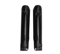 HUSHUI Front Fork Guard Protector Durable ABS 2 Pcs Front Fork Cover for Motorcycle Shock Absorber EXC SX XC (Black)