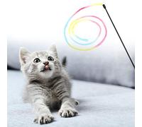 HUSHUI Funny Cat Teaser Stick for Interactive Play, Durable and Safe, Engages Cats with Fun Design, 48cm Color
