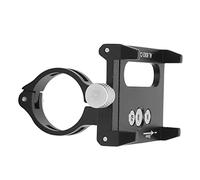 HUSHUI G-85 Aluminum Bicycle Handlebar Holder Adjustable Phone Stand for Mountain Bikes Road Bikes Motorcycles 149g Black