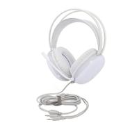HUSHUI Gaming Headset RGB Adjustable Over Ear Headphone with Mic for PC and Laptop 50mm Drivers (White)