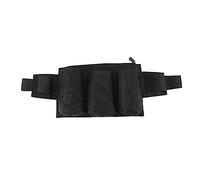 HUSHUI Garden Tool Belt, 3 Pockets 1 Zipper Pocket 2 Side Straps 2 Pencil Bags Adjustable Gardening Pouch, with Oxford Fabric, for Gardening Housekeeping Camping (Black)