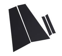 HUSHUI Gloss Black Pillar Post Trim Cover High Strength PC Replacement for CLS-class W219 2006-2011 - 4pcs