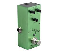 HUSHUI Guitar Delay Effect Pedal, Multi-Function Analog Delay Pedal for Electric Guitar Performance, Metal Shell, 1 Unit (Light Green)