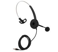 HUSHUI H360-3.5 Telephone Headset Comfortable Noise Reduction Single Sided Headset for Customer Service Home Office Black