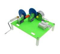 HUSHUI Hand Crank Generator Physics Experiment Kit for Creative Children DIY Invention Fun Science Toy 7-14 Years Old ABS Plastic