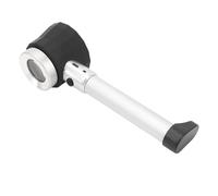 HUSHUI Handheld 45X Magnifier Loupe High Definition LED Optical Glass Loupe for Observing Plants Stamps Material ABS Aluminium Alloy