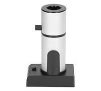 HUSHUI Handheld Wood Smoke Infuser, Adjustable Smoke Gears Aluminum Zinc Alloy, Detachable Split Design for, with 2 AA Batteries for Meat Vegetable Cheese Dessert Cocktail (Silver)