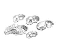 HUSHUI Handmade Bath Bomb Molds Aluminium Alloy Tools for DIY Crafting Projects and Cake Making (Black and Dark Blue)