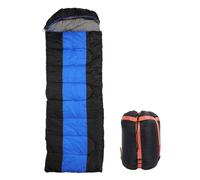 HUSHUI Heated Sleeping Bag, USB Powered Camping Sleeping Bag with Electric Heating, 3 Adjustable Temperatures, Overheating Prevention (Blue)