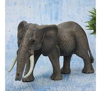 HUSHUI High Simulation Elephant Model Toy for Education and Fun Learning Kids Gift Plastic Animal 20.3 X 10 X 9.6cm