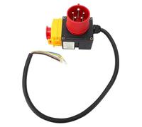 HUSHUI Industrial Electromagnetic Switch Heavy Duty Emergency Stop Button for Woodworking Machines ABS Material