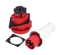 HUSHUI Industrial Plug Socket 5 Pin Connector 3 Phase for Construction Sites and Agricultural Production PA66 63A