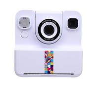 HUSHUI Instant Print Camera, 2.4in HD Screen 24MP Photo 1080P Video Multifunctional Thermal Printing Camera with Built in Fun Frames and Filters, for Students Creators (White)
