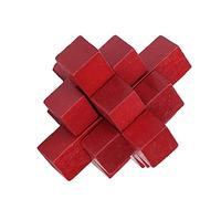 HUSHUI Intelligent Wooden Brain Teaser Puzzle Toy Educational Lock for Kids and Elderly, Non- Composite Wood, 1 Unit