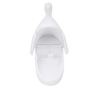 HUSHUI Jewelry Box Swan Shape Retro Design Portable Earring Storage for Flocking Inside (White)