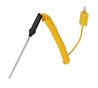 HUSHUI K Type Thermocouple, Industrial Grade Heat Resistant Steel Sensor with Insulated Handle, High Accuracy Rapid Response for Gas and Liquid Temperature Testing (Temperature probe thermocouple)