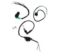 HUSHUI Kick Start Engine Wiring Harness Ignition Coil CDI Box for Dirt Pit Bike ATV Complete Kit