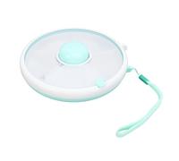 HUSHUI Large Capacity Kids Fruit Storage Box, 360° Rotating Snack Container with Sealing Lid for Home Use (Mint Green)