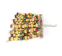 HUSHUI Large Chewing Block Multi-Colored Wooden Tearing Toy for Climbing and Exploring Pets 1 Unit (Large)