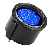 HUSHUI LCD Digital Tachometer RPM Gauge for 12V Car with Red Blue Light, High Accuracy 52mm Display for 4/6/8 Cylinder Vehicles