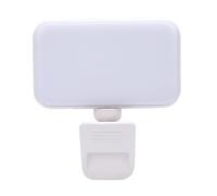 HUSHUI LED Phone Light Adjustable Brightness Portable Fill Light for Video Conferences and Live Streaming 800mAh Capacity (White)