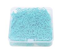 HUSHUI Little Bear Paper Clips, Cute Animal Shape Clips, Practical File Classification for Office Use, 160pcs in Blue