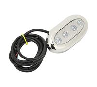 HUSHUI Marine Underwater LED Light Ultra Bright IP68 for Boat Yacht and Waterside Decoration (Blue)