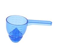 HUSHUI Measuring Scoop Funnel, Spill Proof ABS Powder Measuring Spoon for Kitchen, Accurate Portion Control for Supplements, 1 (Blue)