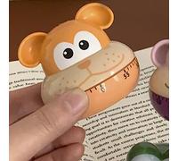 HUSHUI Mechanical Kitchen Timer with Cute Cartoon Animal Design Accurate 60 Minute Manual Timer for Kids Learning and Cooking (#4)
