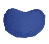 HUSHUI Meditation Floor Pillow, Half Moon Cushion, for Yoga Practice, Cozy and Lightweight Buckwheat Pillow, Supports Meditation Anywhere (Dark Blue)