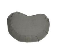 HUSHUI Meditation Floor Pillow, Half Moon Cushion, for Yoga Practice, Cozy and Lightweight Buckwheat Pillow, Supports Meditation Anywhere (Grey)