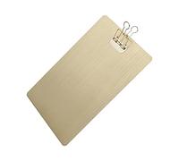 HUSHUI Metal Clipboard with Rustproof and Scratch Resistant Finish for Writing and Drawing, Ideal for Artists, Size 12.5 X 8.5in (Gold)