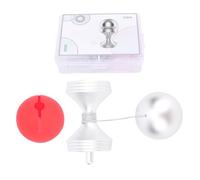 HUSHUI Metal Desk Toy, Stress Relief Rotating Gyroscope, Premium Fidget Spinner for Office, Easy to Carry, Enhances Productivity (Silver)