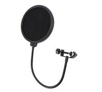 HUSHUI Microphone Pop Shield Durable ABS with Flexible Gooseneck for Clear Sound in Recording and Streaming
