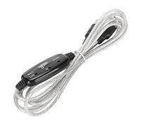 HUSHUI MIDI to USB Cable Flexible 2.2yd Long 16 Channels USB Interface LED Indicator for Musicians and Music Production