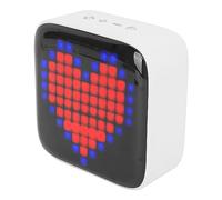 HUSHUI Mini Bluetooth Speaker Retro Colorful Light Portable Wireless Speaker for Outdoor Parties and Dorms (Gray)