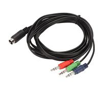 HUSHUI Mini DIN to 3.5mm Cable, Flexible PVC Sound Adapter for Connecting Speakers and Instruments, Plug and Play Design, 1 Unit