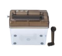 HUSHUI Mini Hand Shredder, Portable Manual Paper Shredder for A4 Documents with 1L Transparent Bin, No Power Needed, for Office Home School Use