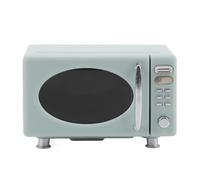 HUSHUI Miniature Dollhouse Microwave Model, High Simulation Kitchen Decor with Detailed Design, for Dollhouse Accessories and Tiny Play Food Scene (Light Blue)