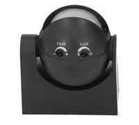 HUSHUI Motion Sensor Detector Switch Intelligent Design for Outdoor Use ABS Housing (Black)