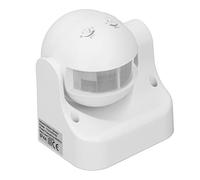 HUSHUI Motion Sensor Detector Switch Intelligent Design for Outdoor Use ABS Housing (White)