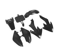 HUSHUI Motorcycle Fairing Body Work Kit Durable Plastic 7 Piece Set for CRF50 XR50 to Bikes (Black)