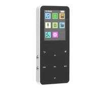 HUSHUI MP3 Player, 1.8 Inch TFT Touch Screen with HiFi Lossless Sound, 8H Playtime, 7 Sound Modes, Card Reader, for Daily Use (4GB)