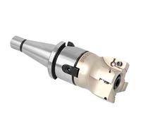 HUSHUI MT2 Collet Chuck Holder BAP400R Face Mill Cutter High Milling Tool for CNC Machining with 4PCS Inserts (#1)