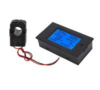 HUSHUI Multifunctional Power Monitor with Digital Display Accurate Voltage Current Energy Measurement for Home Office Use 9 X 5 X 2.5 Cm (PZEM-061 (opening and closing type transformer))
