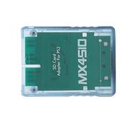 HUSHUI MX4SIO SIO2SD Adapter, Hand Made Stable Micro Storage Card Reader for FAT Console, with High Quality ABS Material (Transparent Blue)