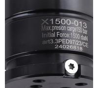 HUSHUI Nitrogen Gas Spring Compact with Inflation Port 15000N Initial Force for Industrial Mold Applications 63.2mm Diameter (YX1500-013)
